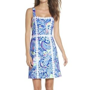 NWT LILLY PULITZER JANELLE STRETCH SHIFT DRESS 0